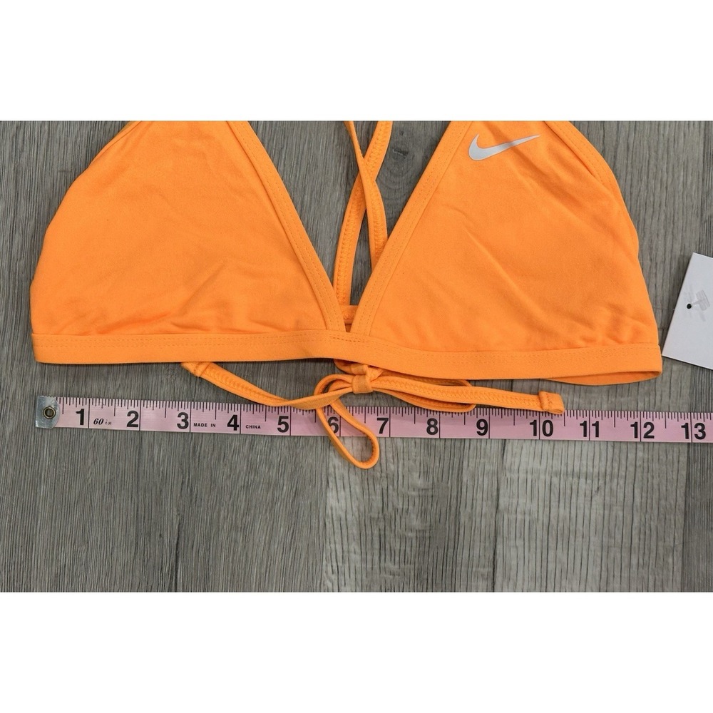 Nike Hydrastrong Women's Orange Bikini Swimsuit Top Size Large NWT MSRP: $40 - Picture 2 of 9